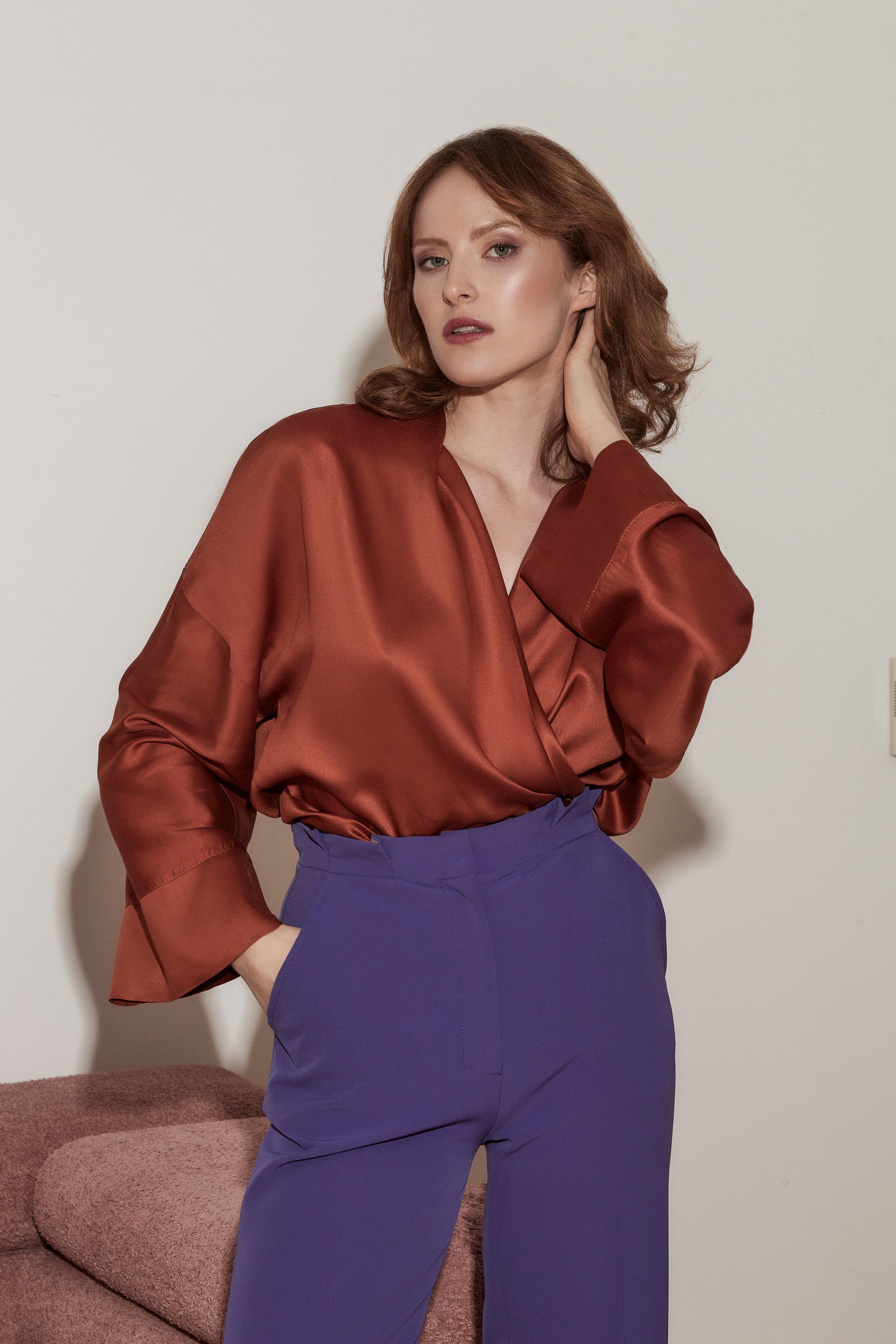 kimonowa koszula ERI Burnt Sienna