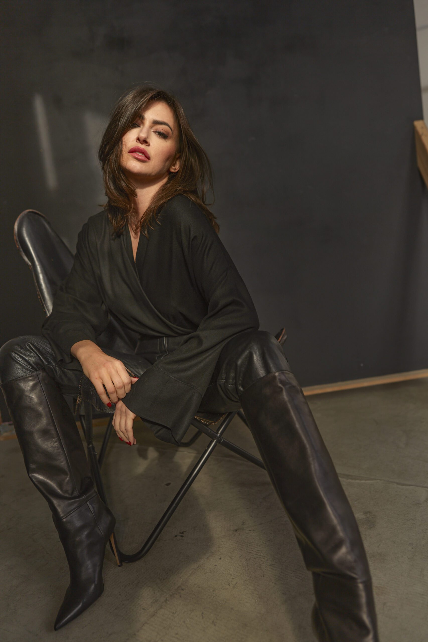 kimonowa koszula ERI Nero