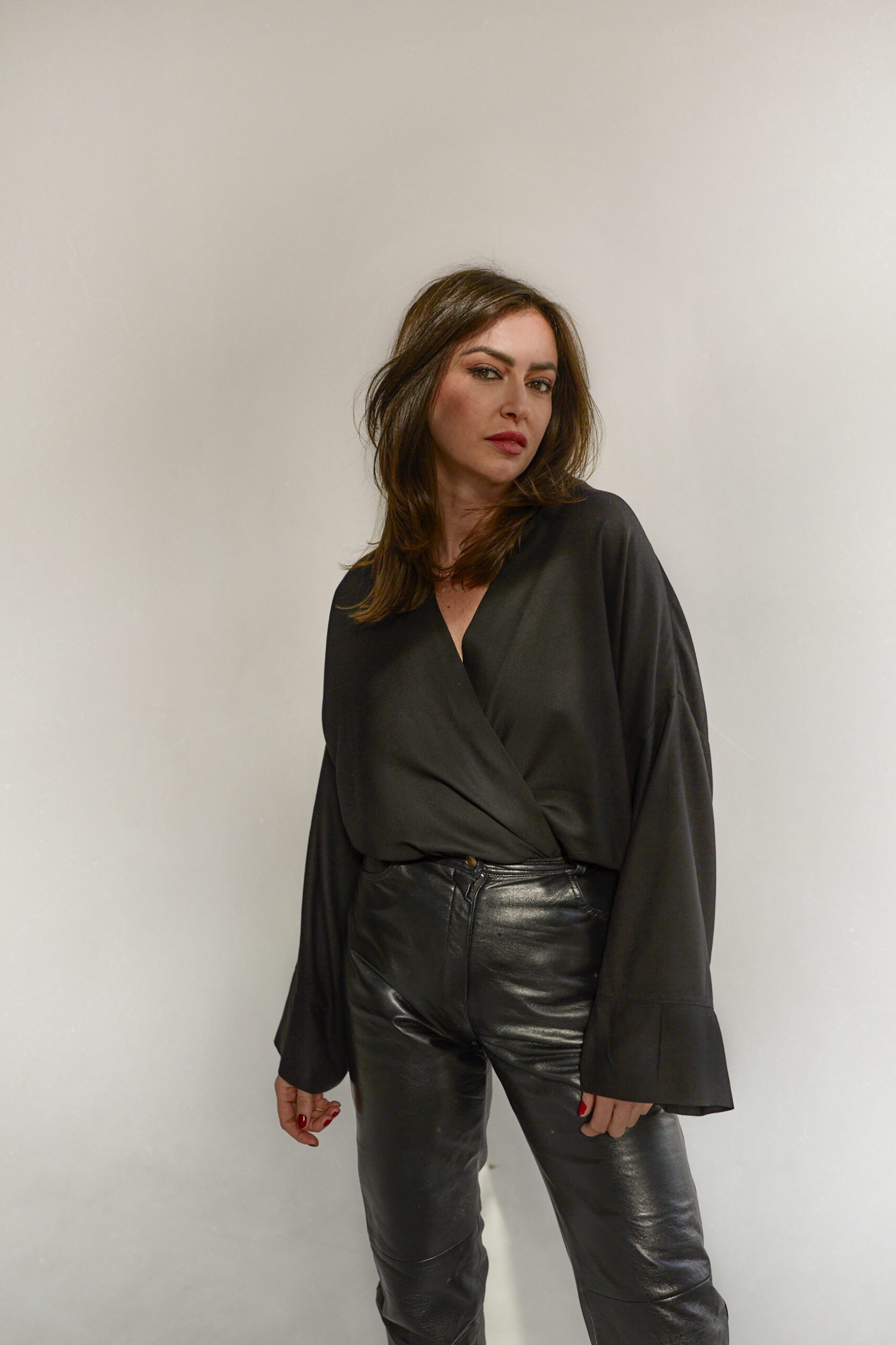 kimonowa koszula ERI Nero - obrazek 3