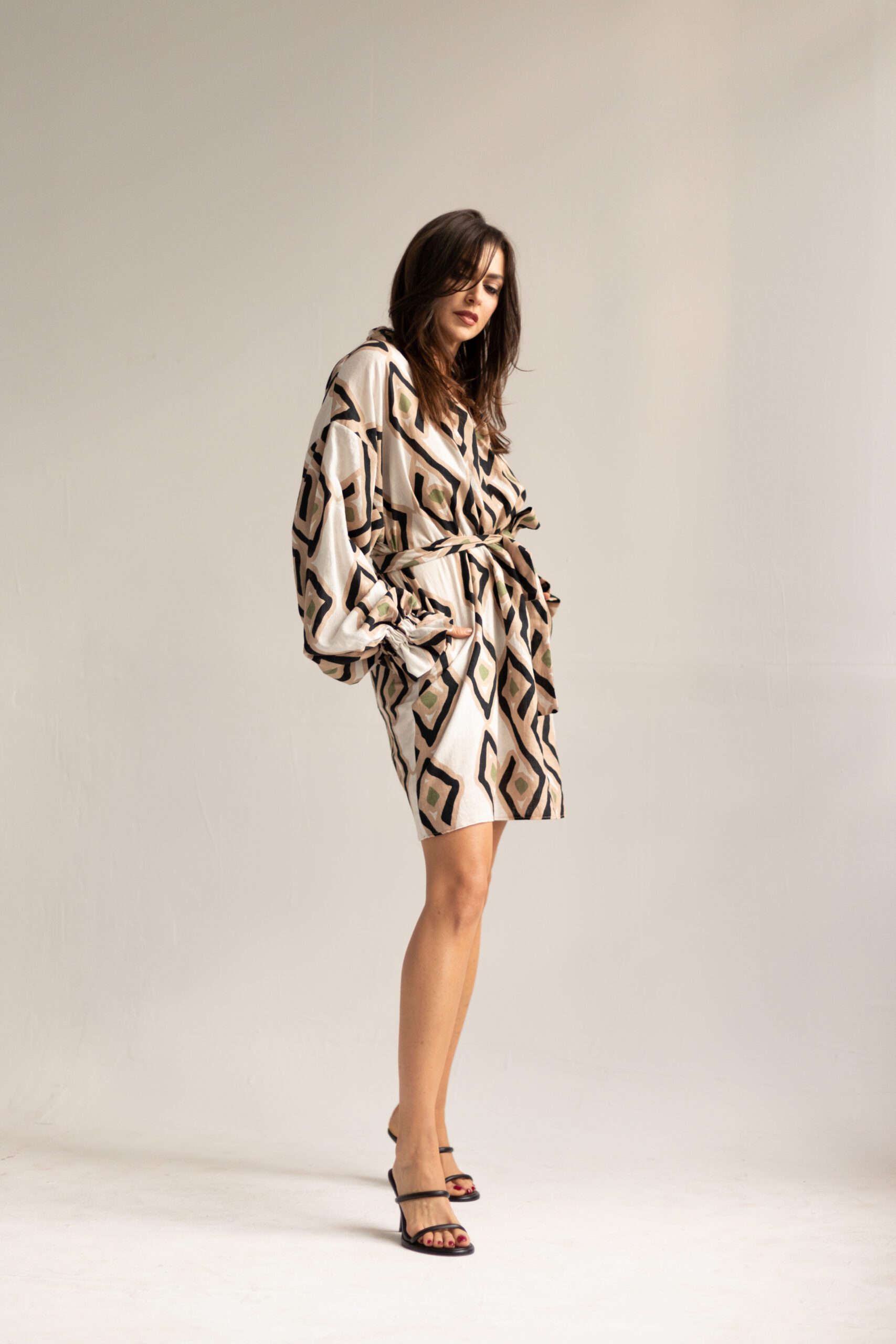 MAIKO Quadro linen dress - Image 4