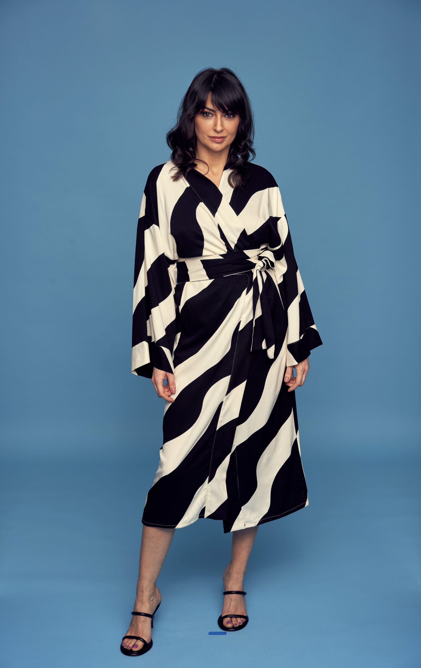 SAORI Black Waves kimono - Image 7