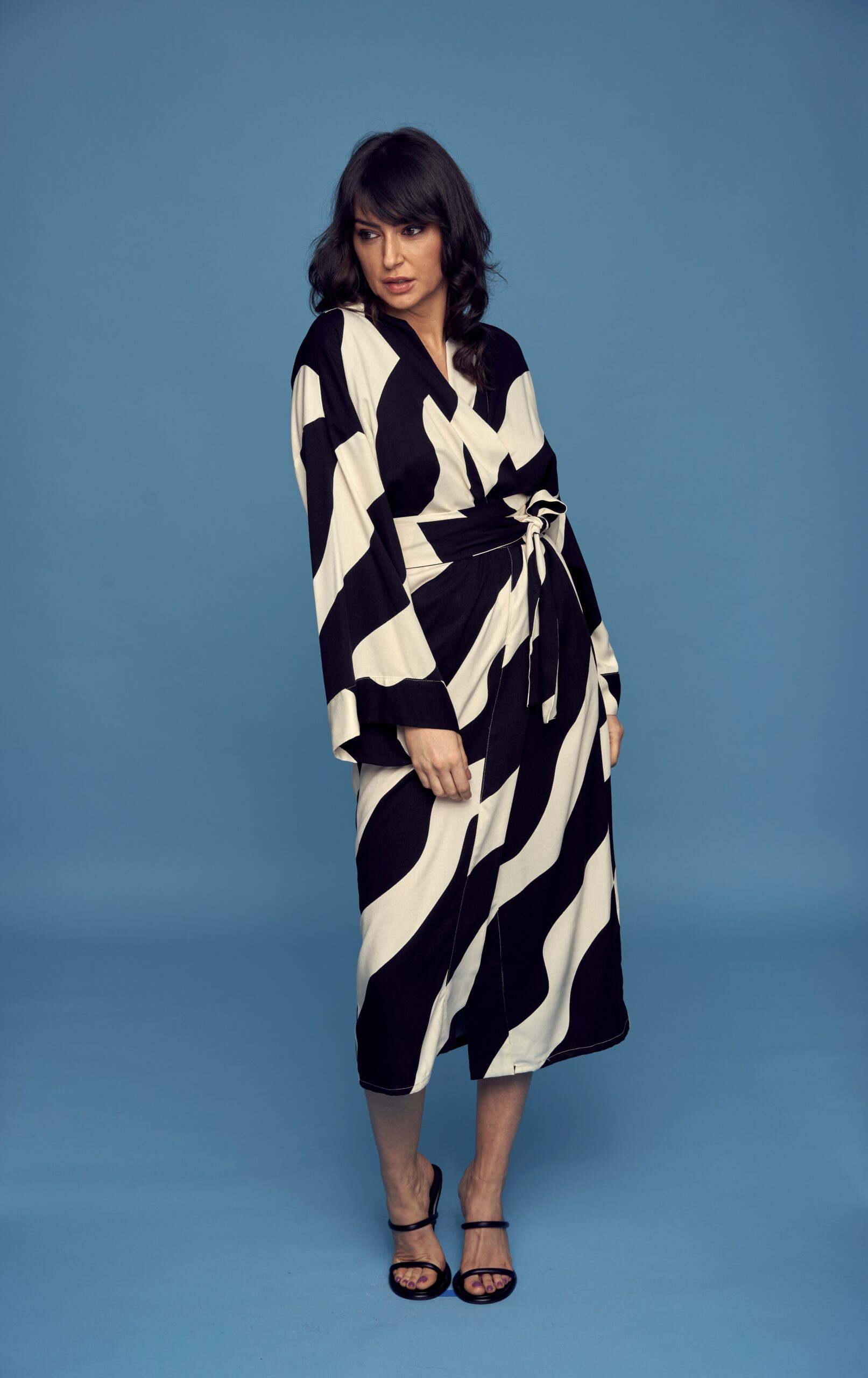 SAORI Black Waves kimono - Image 5