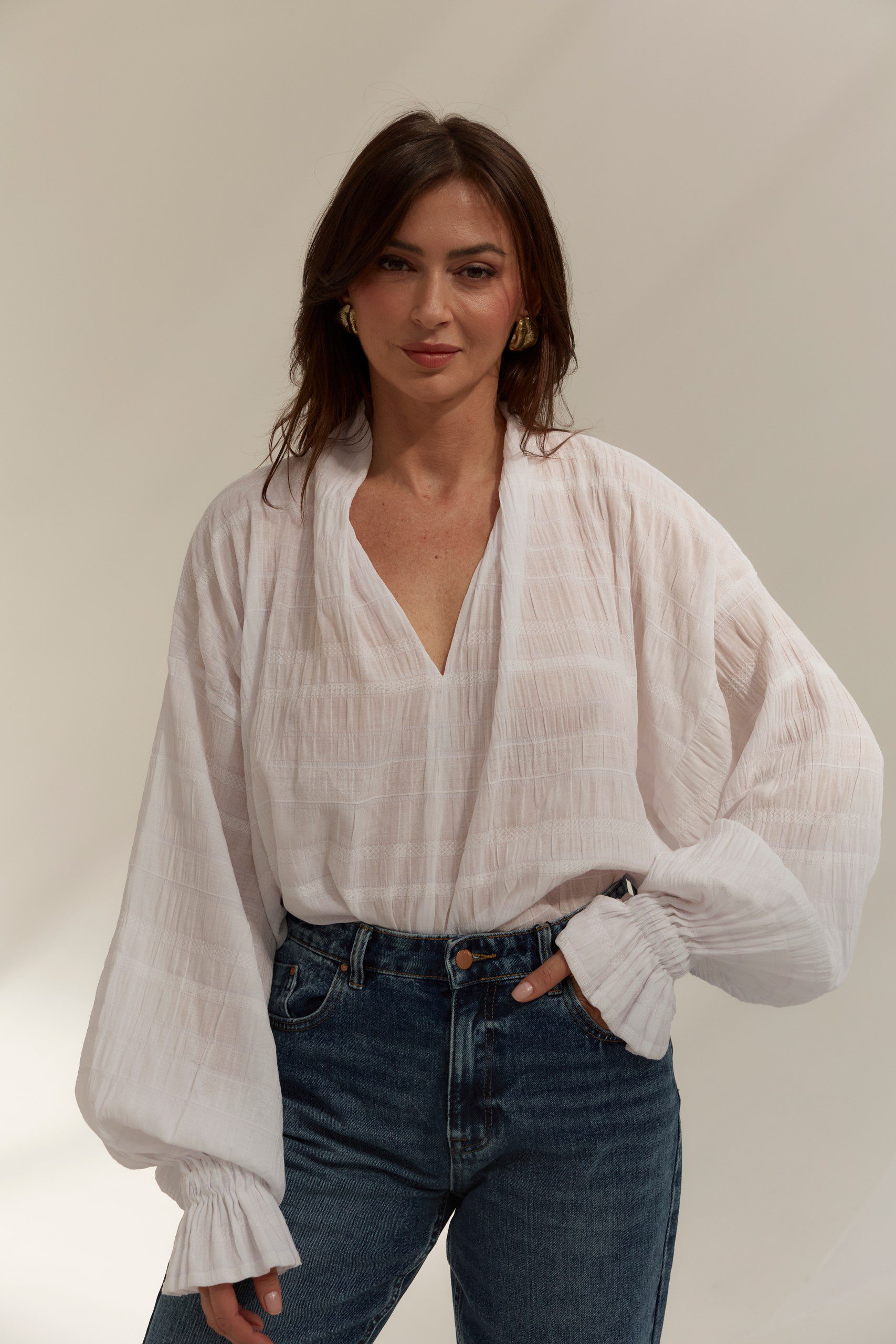 koszula MAI Boho White - obrazek 5