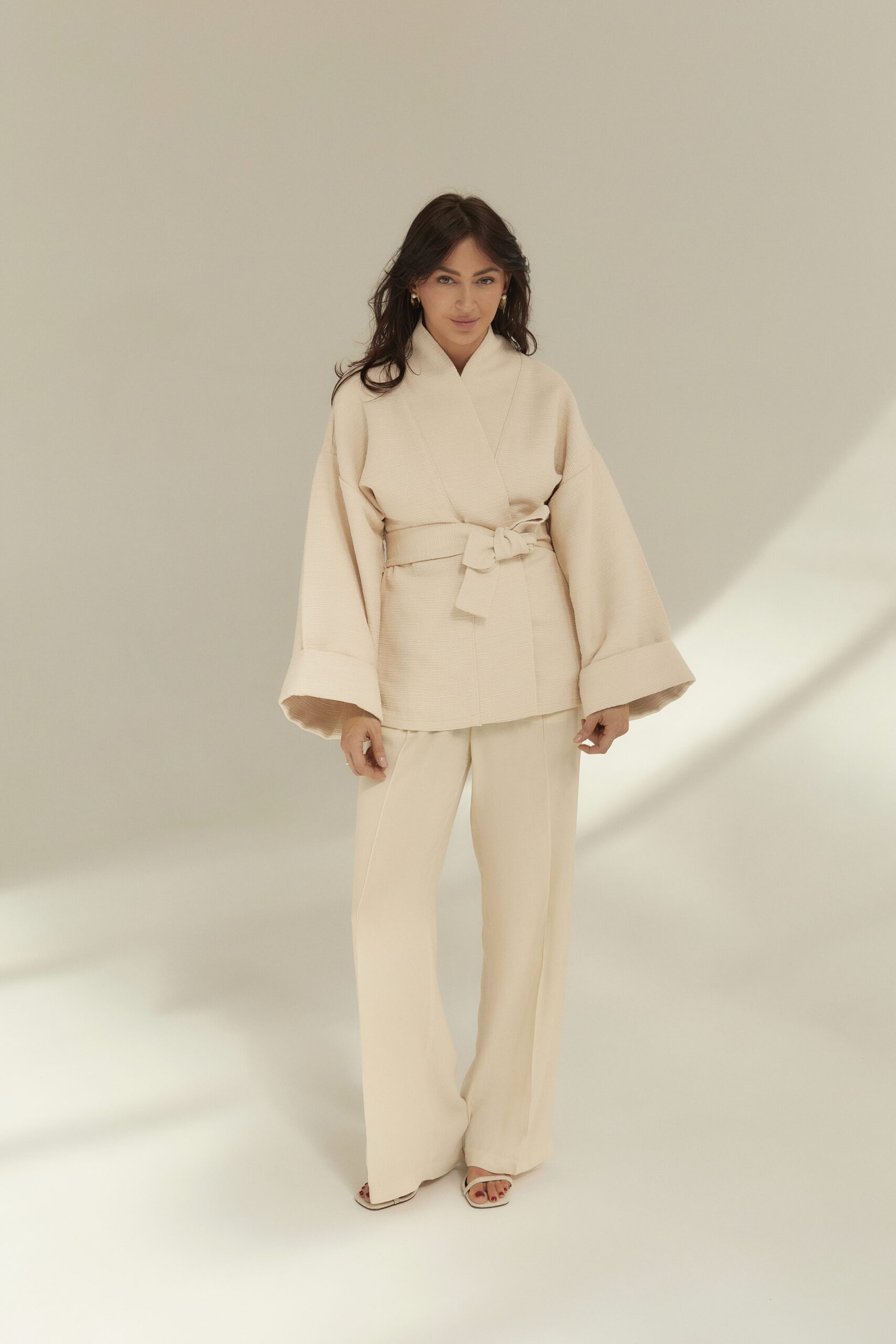 AKIKO Crema Meringa kimono - Image 4