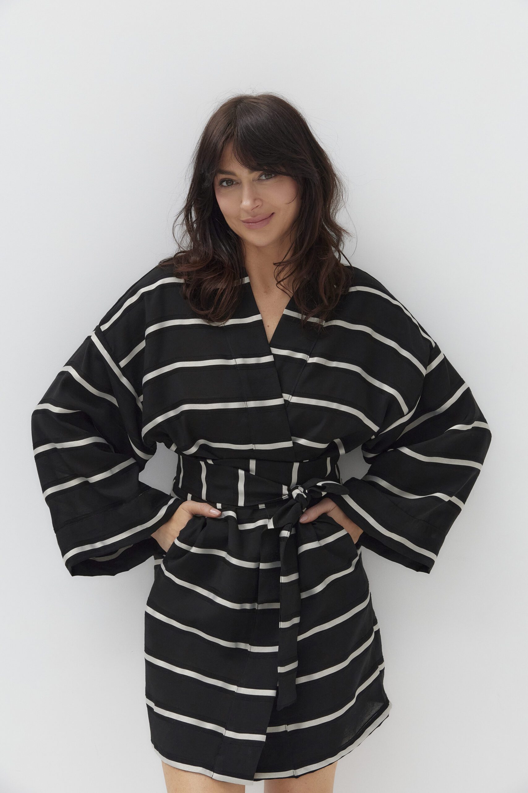 SAORINI Silk Stripes kimono - Image 2