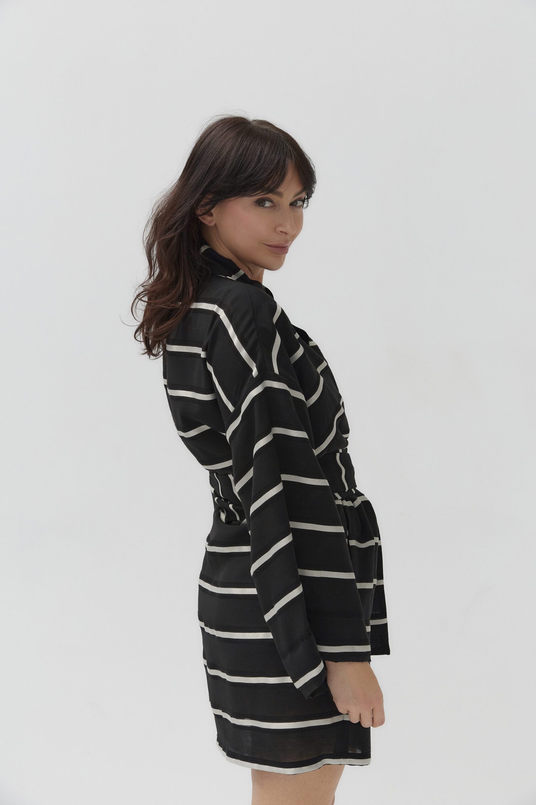 SAORINI Silk Stripes kimono - Image 3